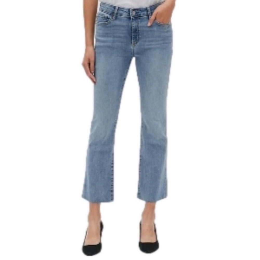 Gap Skinny Crop Raw Hem Kick Flare
